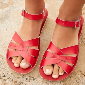 Salt-Water Sandals by Hoy: Sun San Swimmer in Red, Size 8